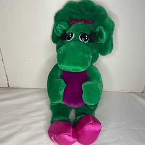 Vintage Baby Bop 1992 Plush stuffed animal Dinosaur 15" Toy